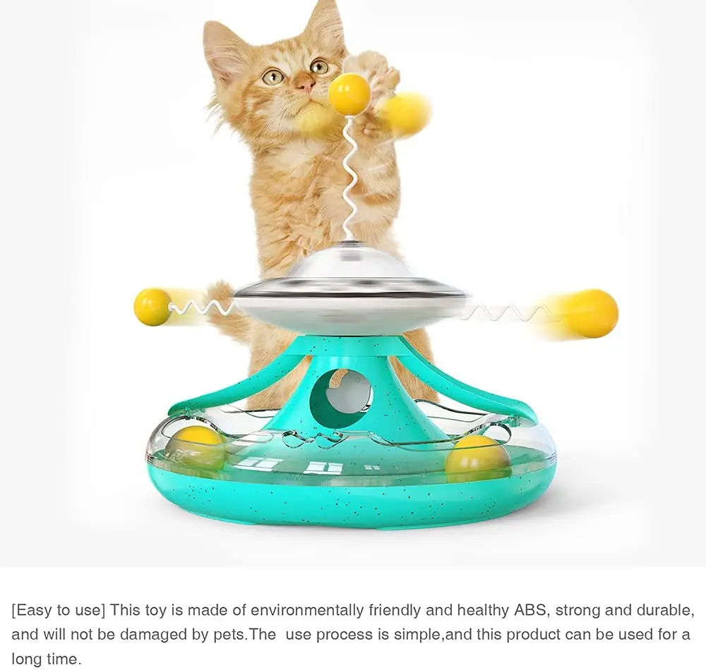 

Cat Toy Funny Turntable Teasing Pet Toy Scratching Tickle Cats Hair Brush Cat Toys Interactive Smart Pet Toys