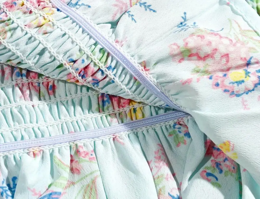 

Vintage Women Tops and Blouses Women Floral Print Chic Streetwear Short Sleeve Shirt Elastic Summer Tops Femme Vestidos