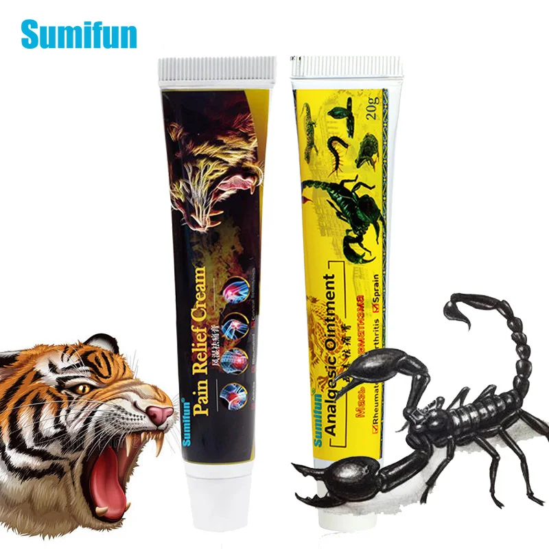 

Sumifun 2 Type of Analgesic Ointment Pain Relief Ointment Herbal Cream For Rheumatoid Arthritis Joint Muscle Rub Medical Plaster