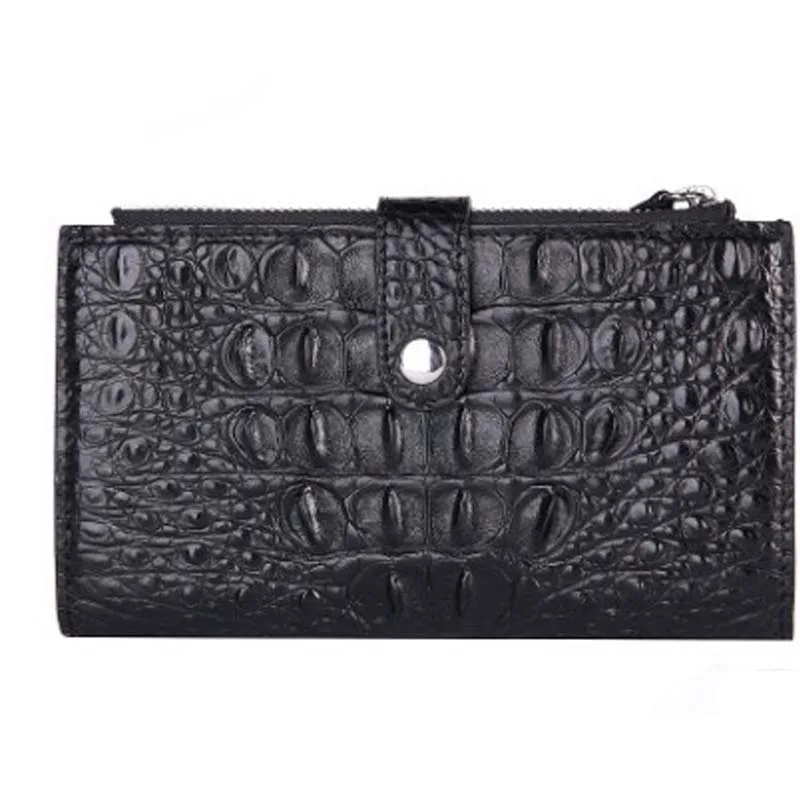 Кошелек LINSHE из крокодиловой кожи Женский