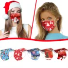 50 шт., одноразовые рождественские маски разных цветов