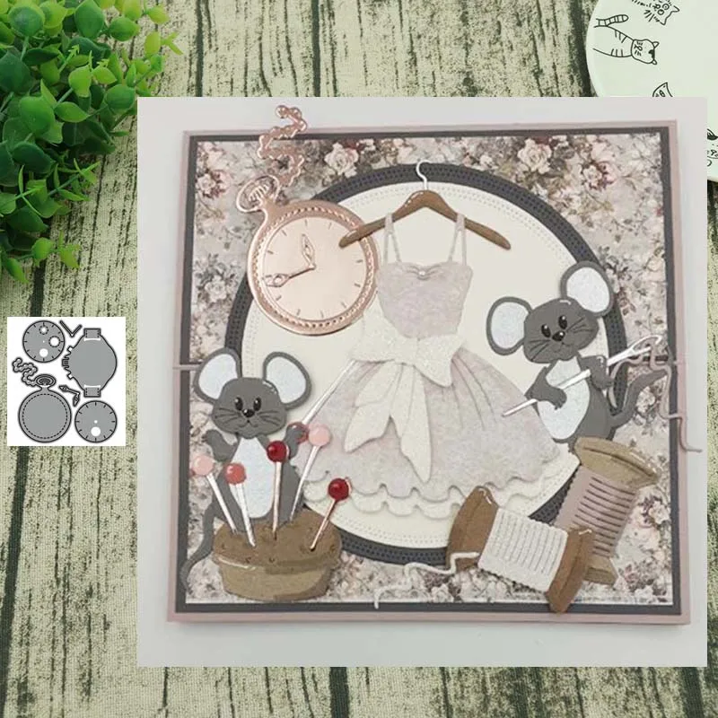 Весна 2020 металлический Трафаретный вырубной штамп часы поделочная форма