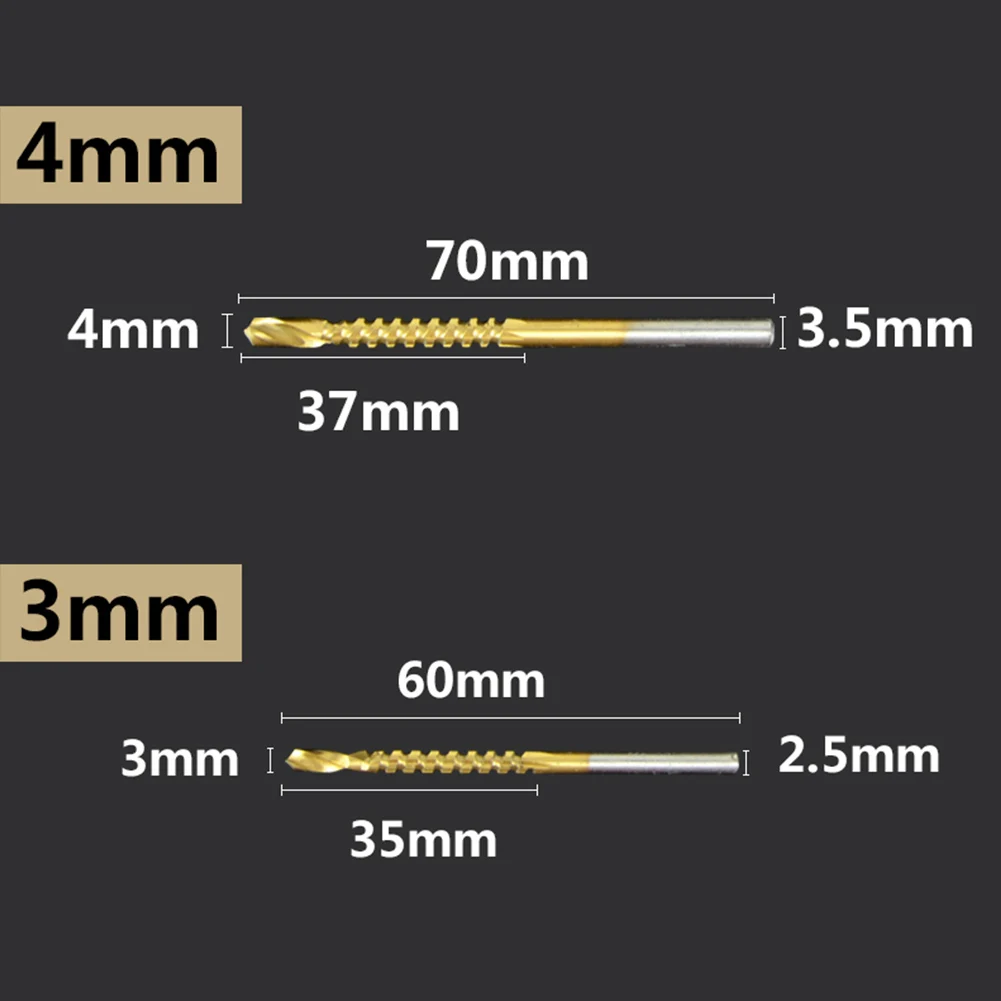 6 шт. HSS Сверло Набор спираль винтовой метрики композитный коснитесь бурильные