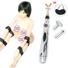 Электромассажер-ручка, анальный вагинальный стимулятор, мастурбатор, БДСМ, руки до бедра, манжеты, система связывания, интимные игрушки