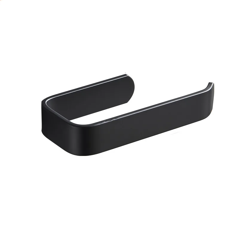 

Acrylic Toilet Paper Holder Tissue Rack Wall Mounted Bathroom Kitchen Roll Holder Paper Tissue Rack Hook Modern Black Hanger