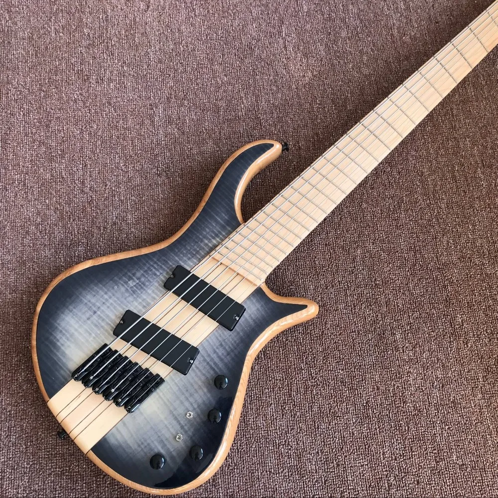 

Custom shop,Maple fingerboard gitaar, 4-String Handmade Electric Bass Guitar.real photos