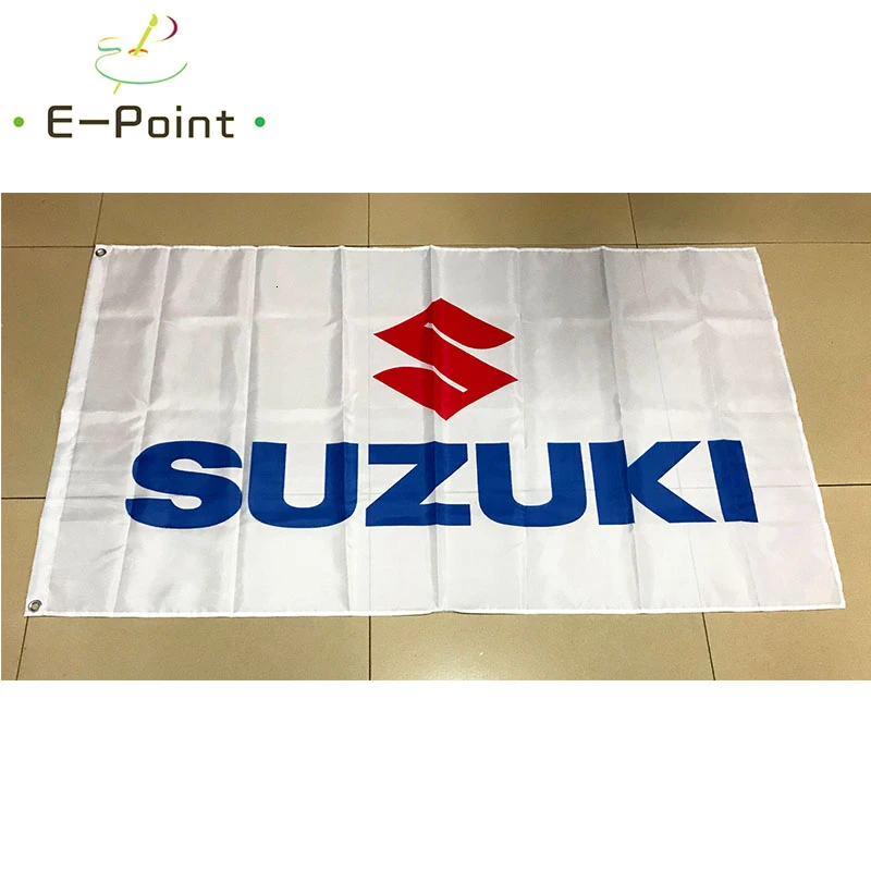 Японский Автомобильный флаг Suzuki размер 2 фута * 3 (60*90 см) 5 футов (90*150