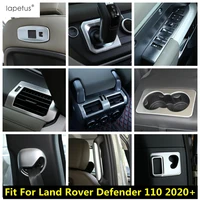 carbon fiber accessories for land rover defender 110 2020 2021 2022 shift gear b pillar handle water cup holder cover trim