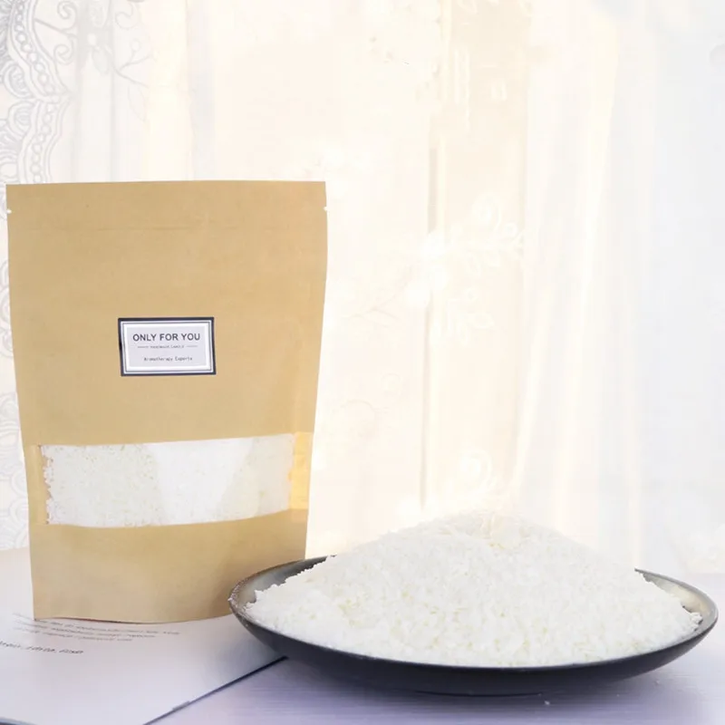 200g/pack Natural Soy Wax for DIY Candle Making Supplies Smokeless Waxed Candles Wicks Raw Material Handmade Wedding Gift | Дом и сад