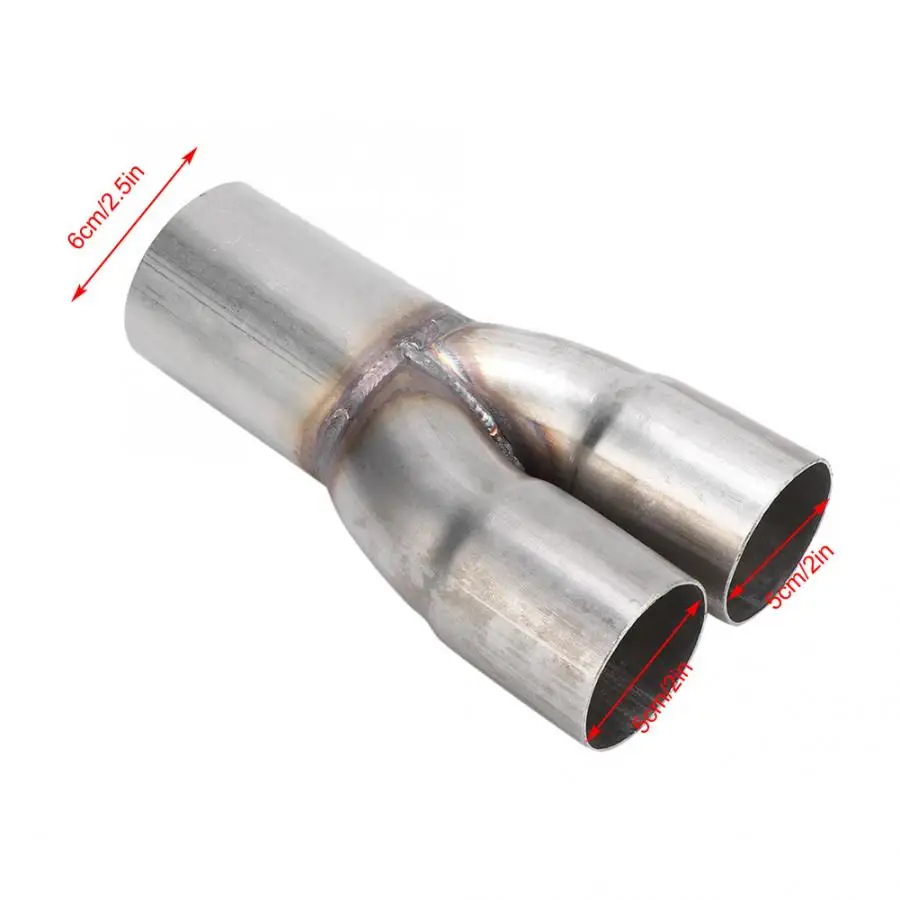 Коллектор Выхлопной Трубы из нержавеющей стали 2 дюйма двойной Впускной