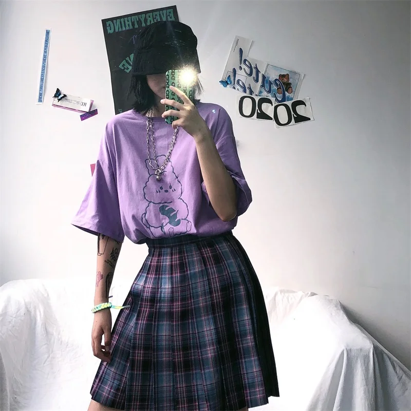 

Women skirt 2021 Summer y2k High-waisted harajuku dropshipping streetwear Kawaii cosplay undefined gothic clothes female skirts