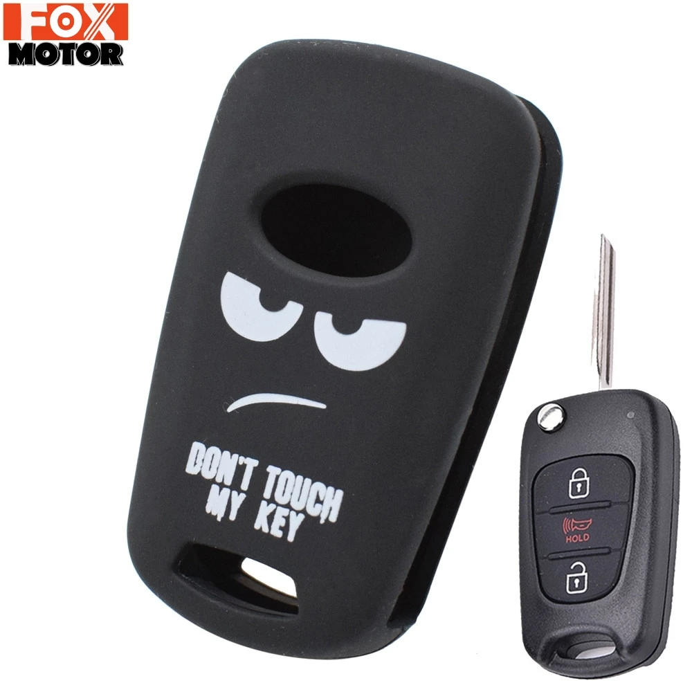 

Silicone Remote Key Case Fob Shell Cover Skin Jacket Sleeve For Kia Rio Soul Venga Picanto Sorento Ceed Sportage