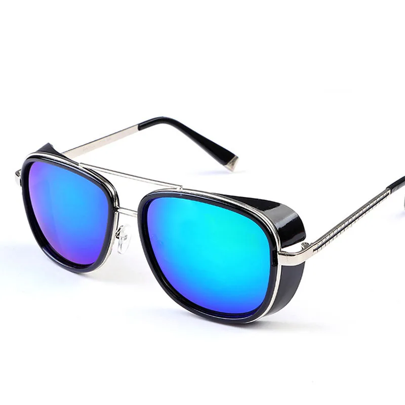 Мужские солнцезащитные очки в стиле стимпанк Tony Stark Iron Man Matsuda Ретро стиль lunette