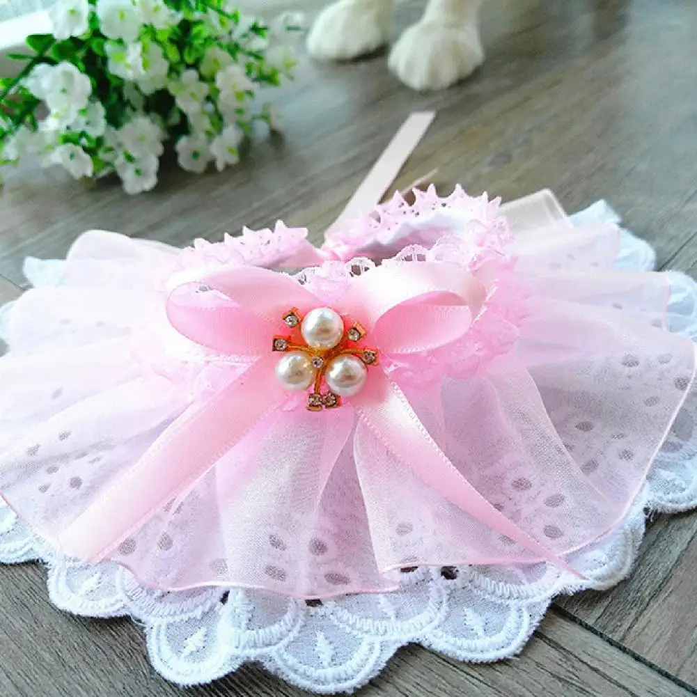 Галстук-бабочка с искусственным жемчугом для домашних животных | Дом и сад