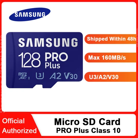 SAMSUNG карта памяти PRO Plus MicroSD карта 128 ГБ 256 ГБ 512 Гб 160 МБ/с./с C10 U3 V30 Microsd Micro SD SDXC 2021 Новинка