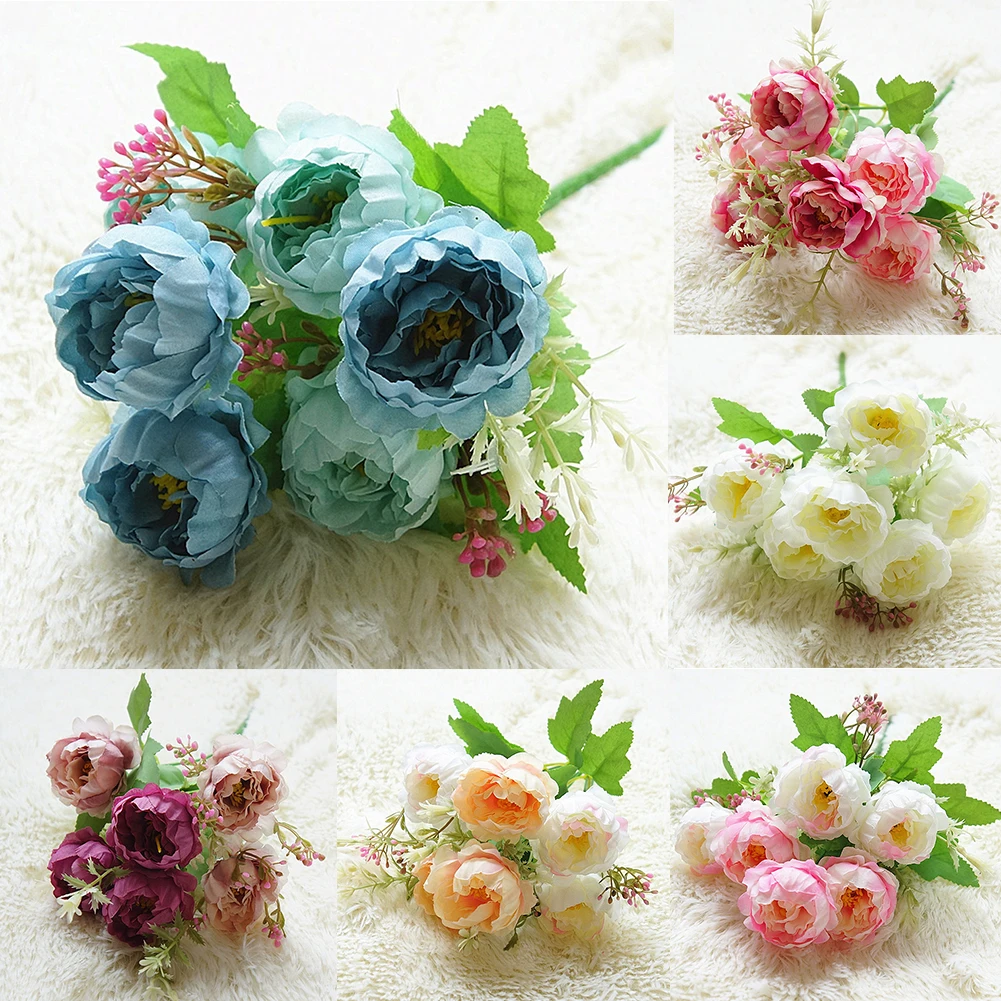 Искусственный цветок пион 1 шт. домашний сад для невесты свадьбы вечеринки сделай