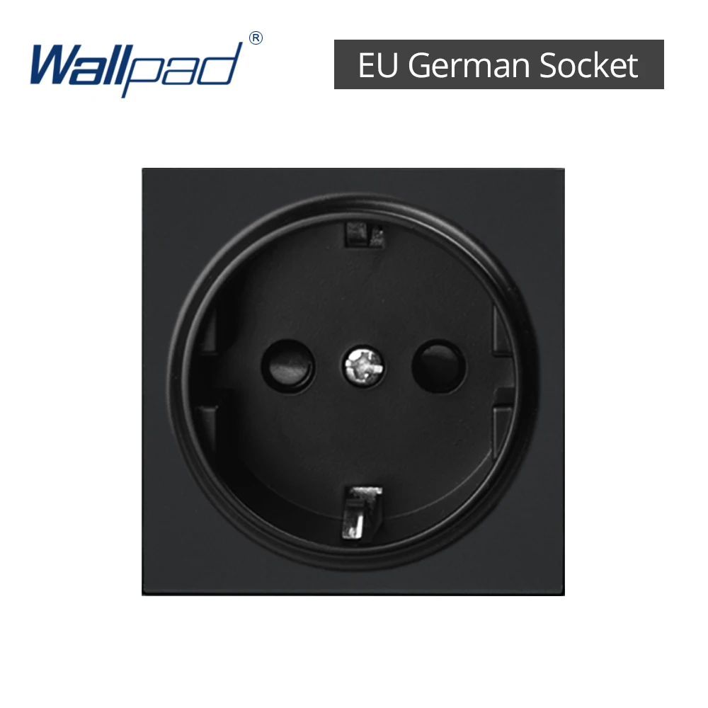 

Wallpad S6 коричневый 3-ходовой выключатель и розетка
