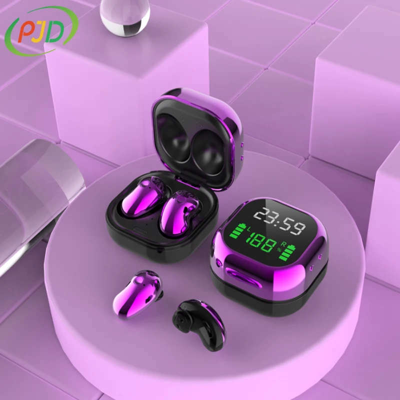 Беспроводная гарнитура S6 Plus tws наушники с поддержкой Bluetooth 5 1 LED дисплей