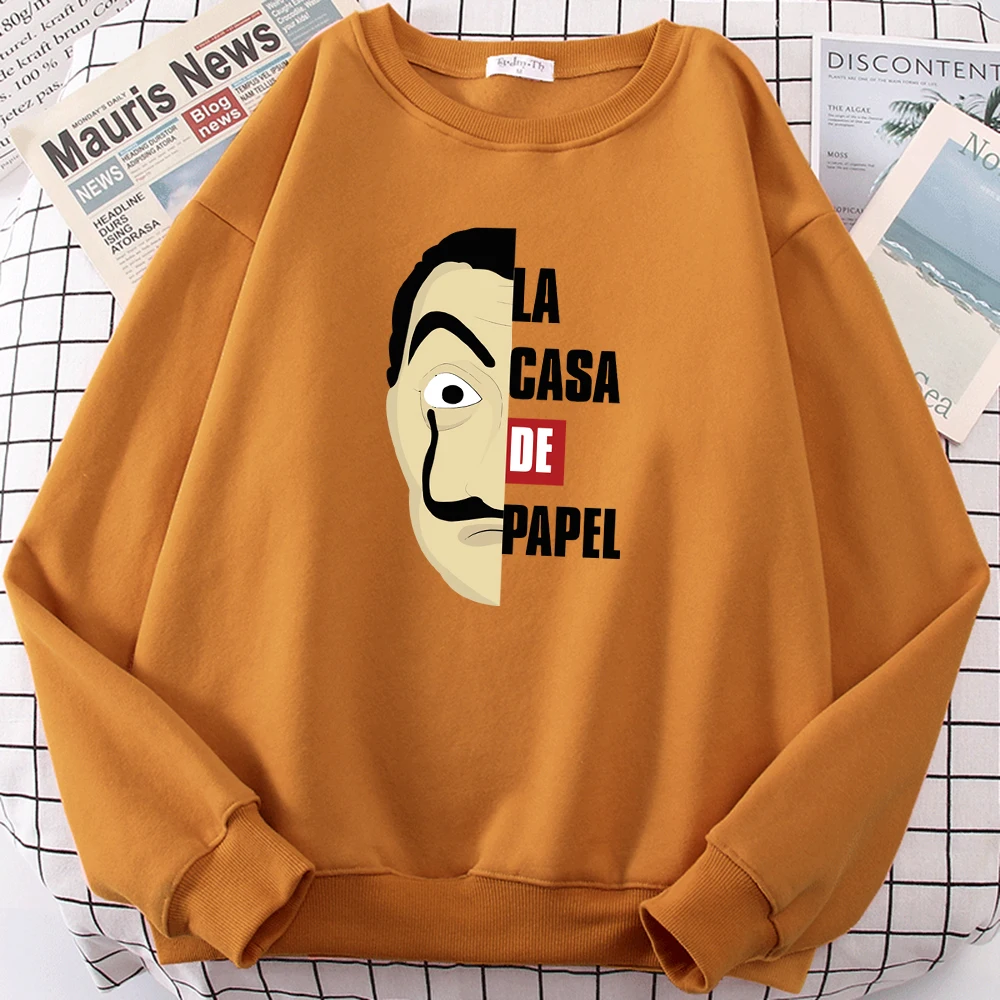 

Толстовка мужская флисовая с капюшоном и принтом «La Casa De Papel»
