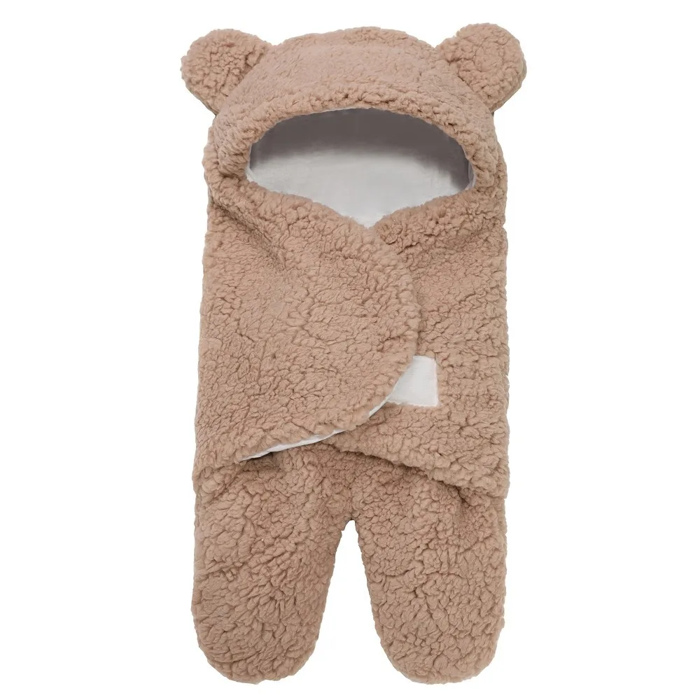 

Baby split-leg sleeping bag, baby stroller, warm plush blanket, children's anti-kick quilt autumn and winter