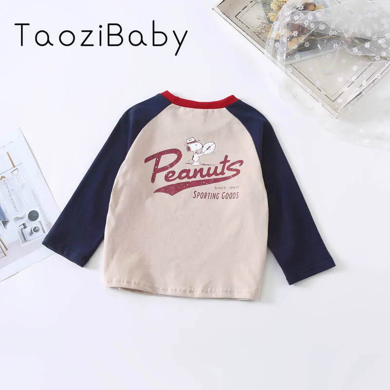 Детская одежда футболка весна 2020 новая детская с героями мультфильмов