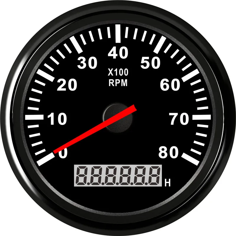 8000 об/мин лодка с тахометром автомобильный Морской Тахометр ЖК дисплеем
