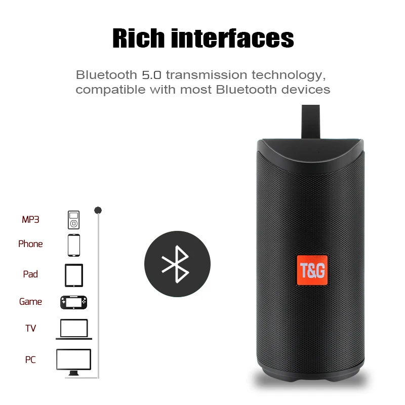 Мини-Аудио Портативный беспроводной Bluetooth динамик бум бокс открытый бас TF FM радио громкоговоритель с семи цветов света светодиодный HIFI