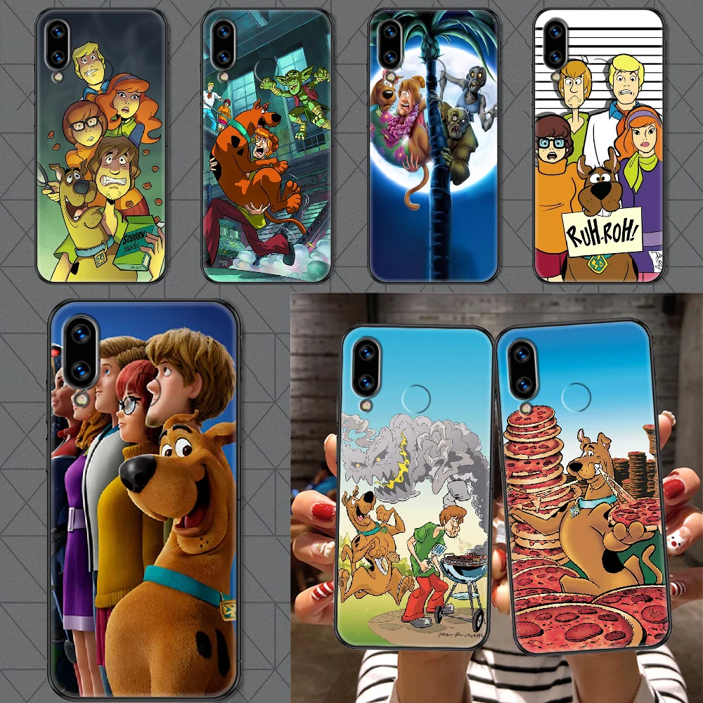 

Cartoon Movie Scoobies Doo Phone case For Huawei Honor 6 7 8 9 10 10i 20 A C X Lite Pro Play black pretty hoesjes painting funda