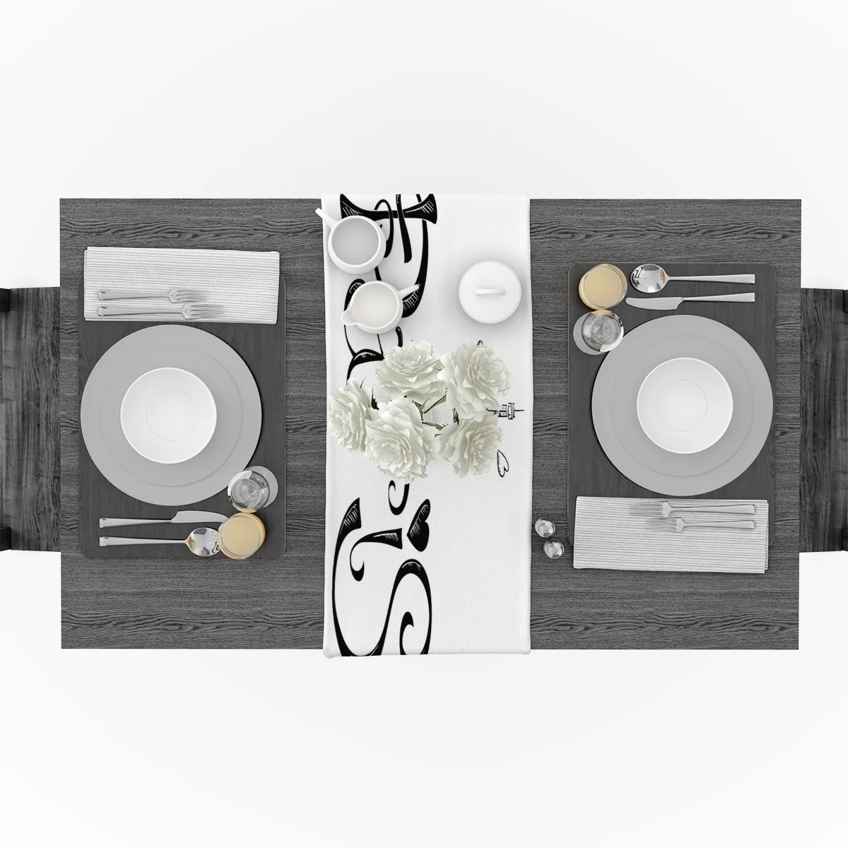 Современная настольная дорожка Парижская башня художественный текстовый принт s