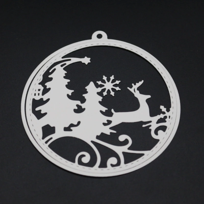 Металлические штампы для скрапбукинга YINISE фотографий Рождественская бумага