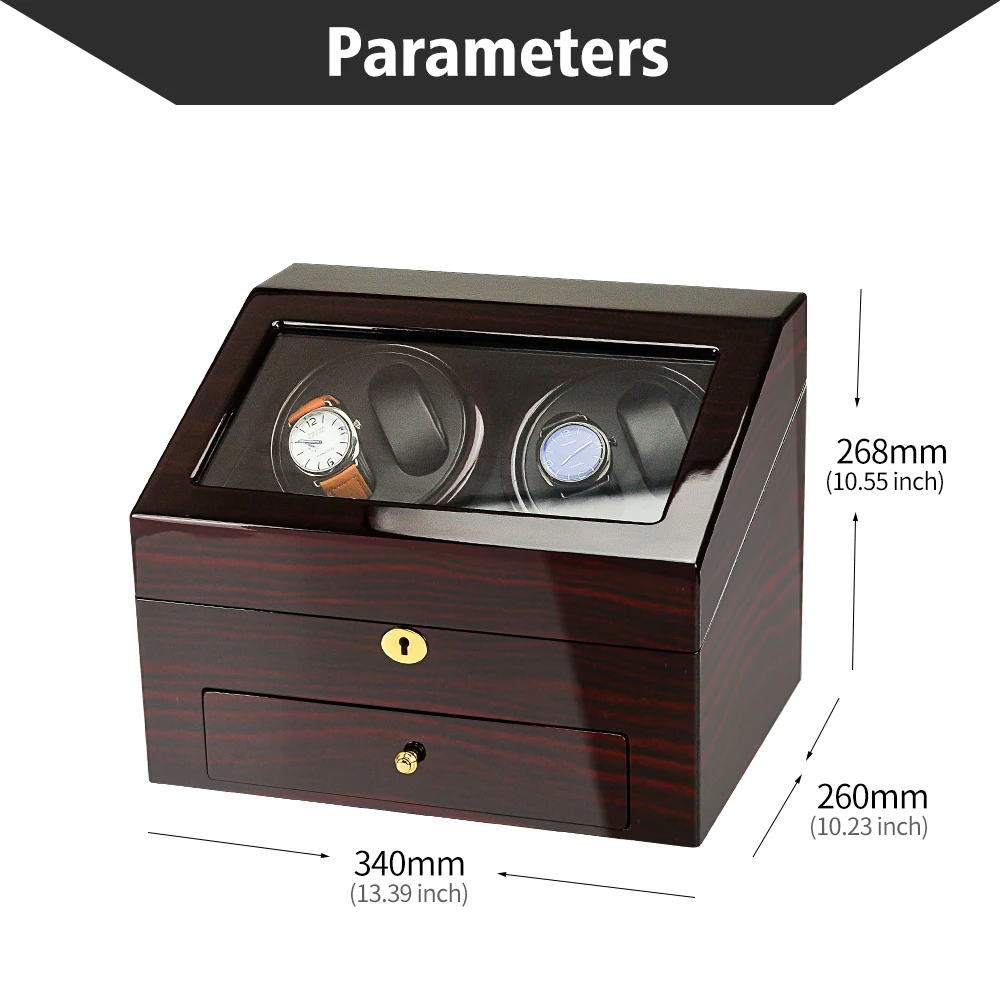 Оптовая продажа Winder 4 + 6 часов с ящиком для хранения автоматическая ротация из