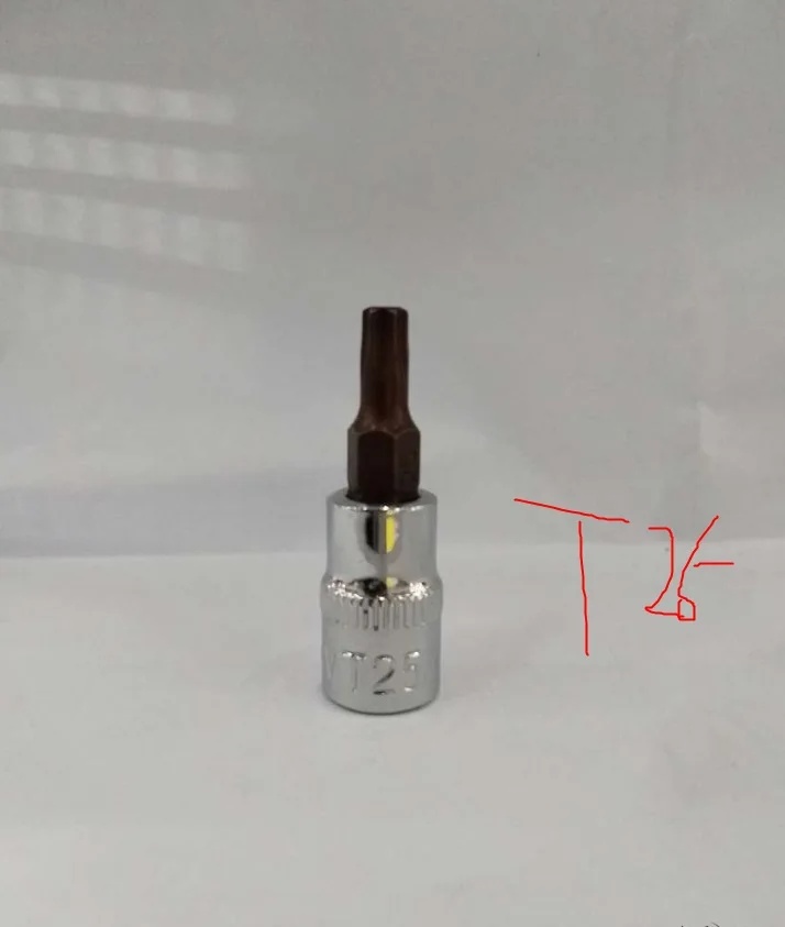 1 шт. 37 мм 1/4 дюйма Dr гаечный ключ T8/T10/T15/T20/T25/T27/T30/T40 короткие торцевые разъемы для