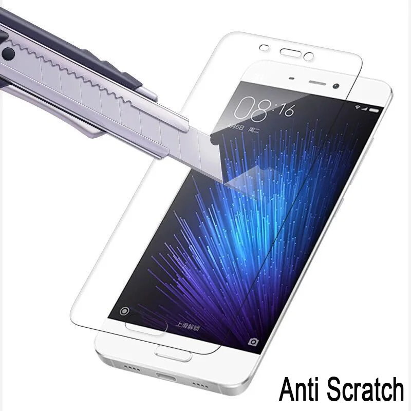 

2Pcs 9H Full Coverage Tempered Glass For Xiaomi Mi 6 Screen Protector Anti Blu-ray Temperd Glass For Xiaomi Mi 5 Mi 6 glass film