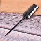 Инструменты для укладки волос Профессиональный парикмахерский двухсторонний расческа для краски с нейлоновой щеткой для сушки волос Расческа для тонирования волос цветная щетка для волос