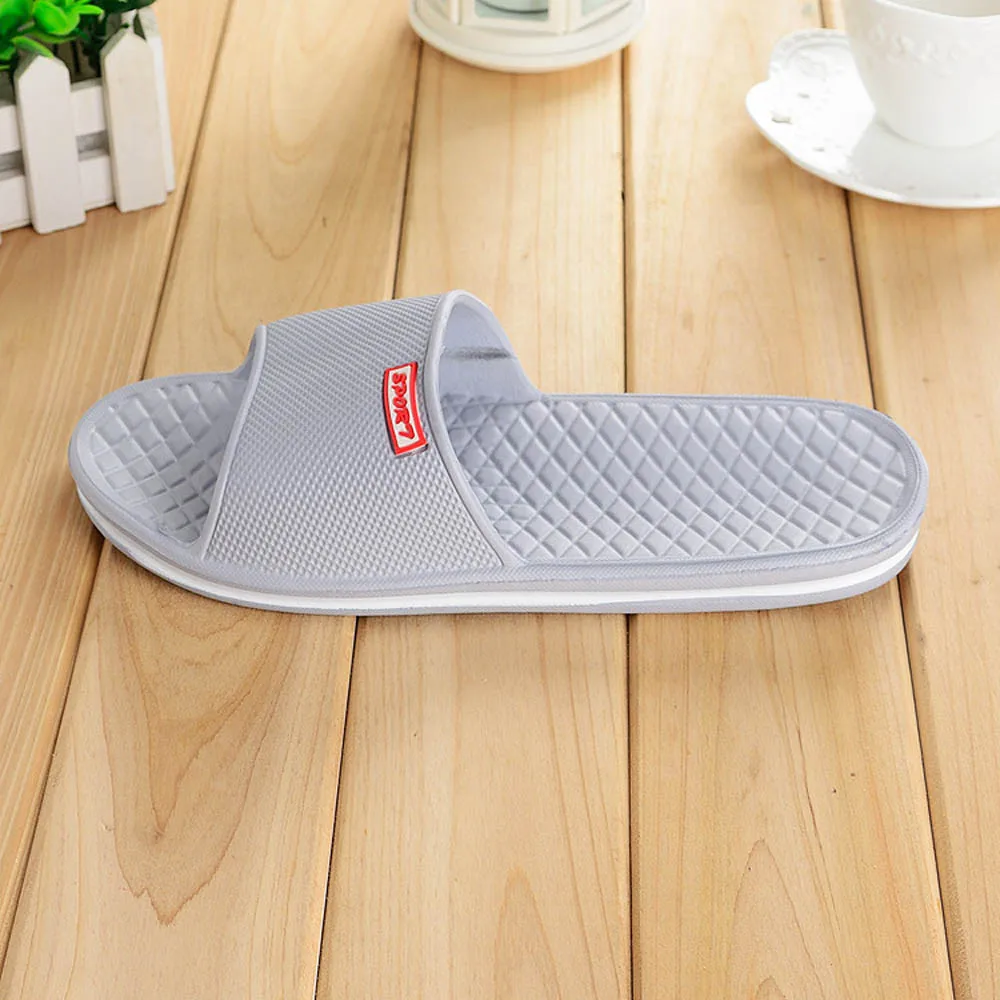 Обувь Для мужчин тапочки сандалии Вьетнамки с прозрачными однотонные для ванной