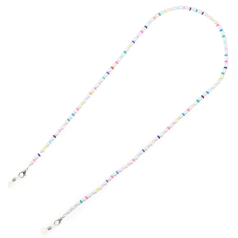 

2021 Colorful Chic Handmade Pearl Beads Glasses Holder Chain Eyewear Accessary