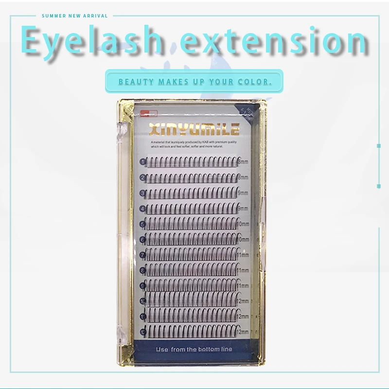 

16 Lines Mix-Length Individual Eyelash Extension 8-13mm Mix Classic Natural Long Eye Lashes Colorful Korea Silk Volume Lash Exte