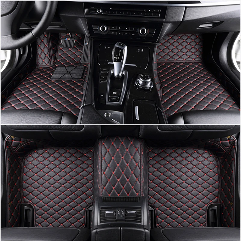 Custom Car floor mats for bmw e46 e36 e60 x5 e70 e30 f10 g30 e30 e34 e39 e90 f10 f20 f30 x1 e53 e87 x3 e83 car Accessories images - 6