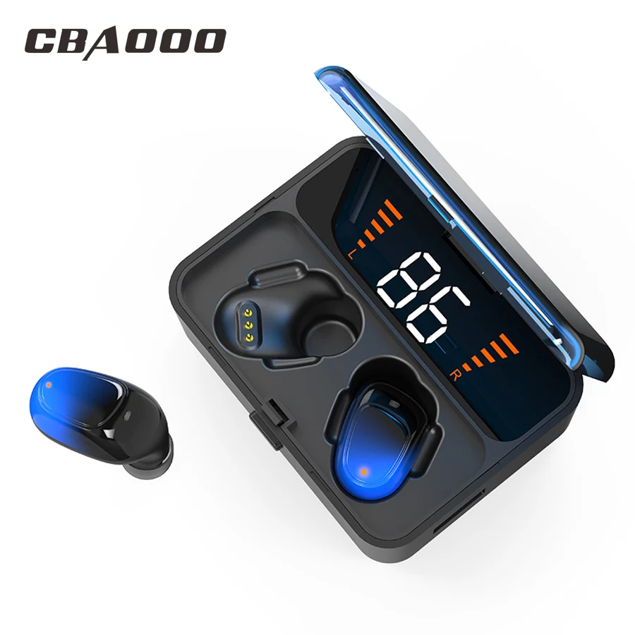 TWS стереонаушники CBAOOO ES01 с поддержкой Bluetooth 5 0 и защитой IPX7|Наушники гарнитуры| |