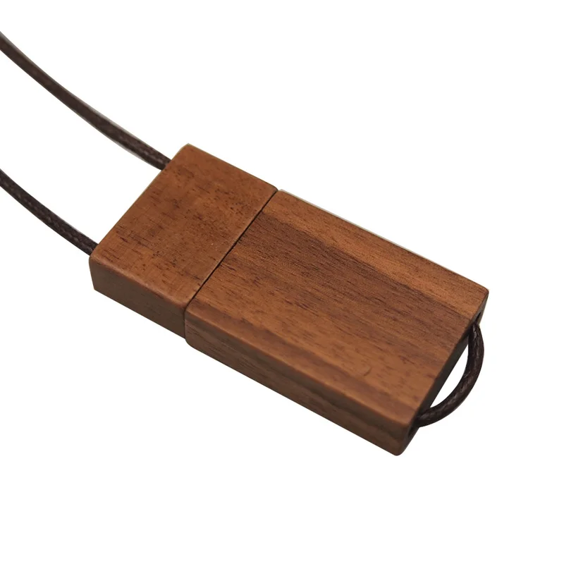 Логотип квадратный деревянный с веревкой USB флэш накопитель 2 0 Флешка 32 ГБ 16 1 Гб 64