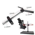 Многоосный Регулируемый микроскоп, металлическая ручка для поддержки видео и промышленности, диаметр 25 мм, подставка для стола