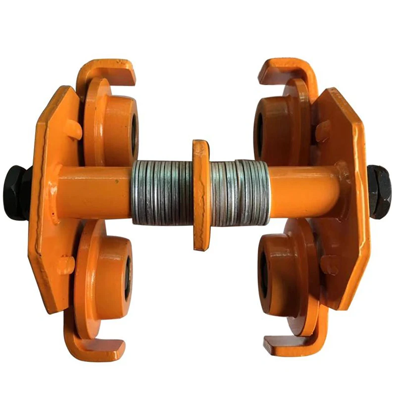 1 тонна Обычная тележка с нажимной балкой Монорельсовая подъемной цепью цепной