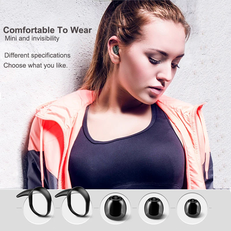Портативные TWS беспроводные Bluetooth наушники V5.0 + EDR 3D стерео вкладыши с зарядным