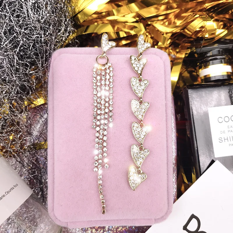 2020 Shang Ai нерегулярные длинные висячие серьги корейский темперамент простые