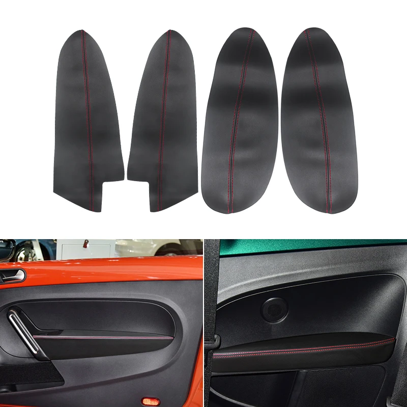 

Чехол из кожи и микрофибры на подлокотник для внутренней двери автомобиля, защитная накладка для VW Beetle 2012 2013 2014 2015 2016 2017 2018 2019
