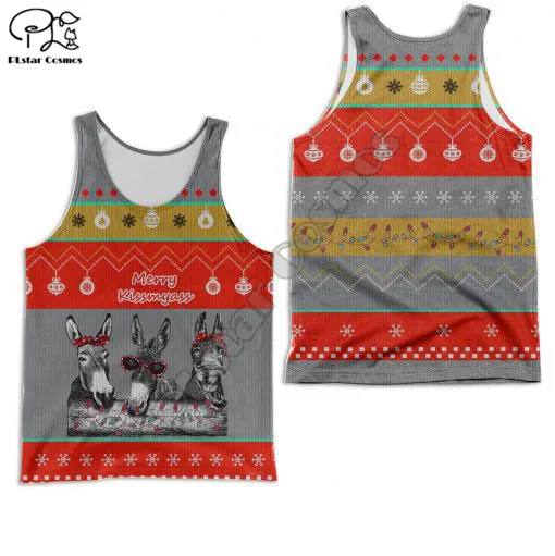 PLstar Cosmos Colorful Beautiful Animals Streetwear Hot Summer 3Dprint Casual Sleeveless Unisex Tank Top Vest Man's Style-T25