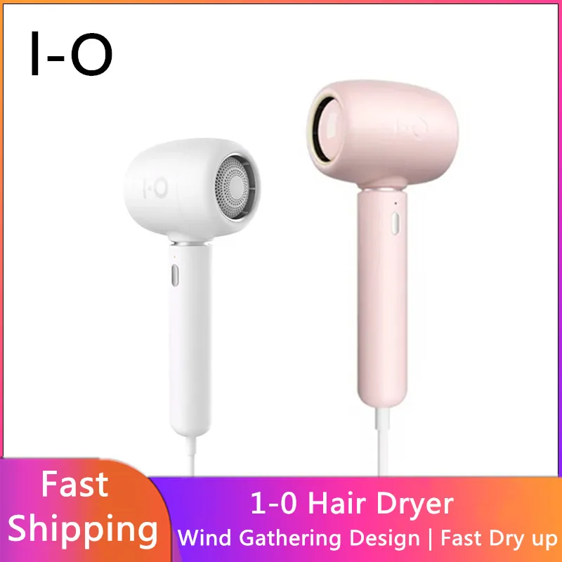 

1-0 Hair Dryer Patented Spherical Wind Gathering Design Strong Anion Care 800W Intelligent Constant Temperature Portable Blower