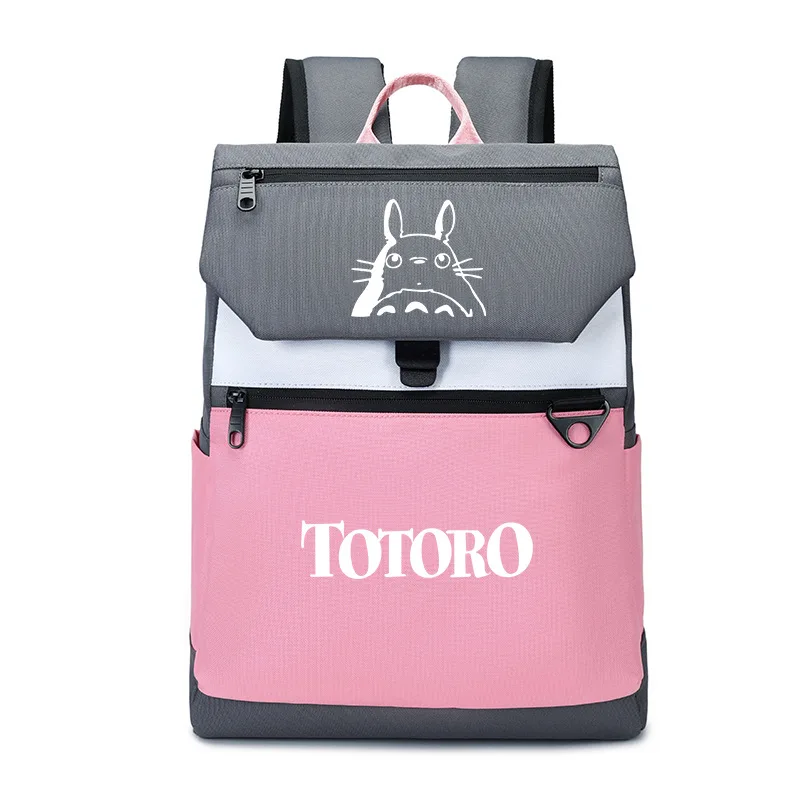 

My Neighbor Totoro Anime Backpack Boys Girls School Bag Teenager Laptop Knapsack Travel Rucksack Gift