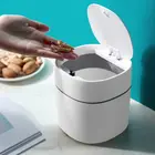 Креативная маленькая настольная корзина для мусора, мини-раскладушка, маленькая корзина для отходов, Бытовая пластиковая корзина для хранения, Простая Компактная корзина