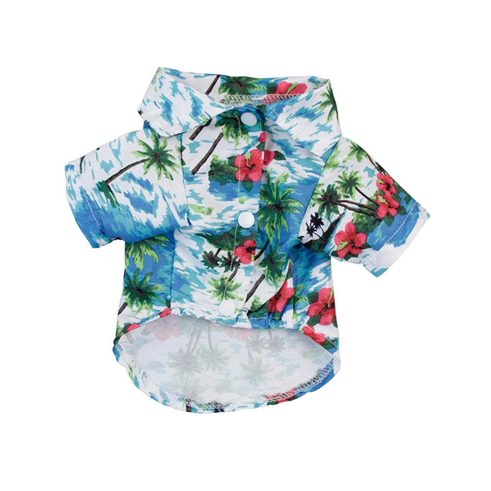 Рубашка с рисунком Собаки одежда летняя пляжная жилетка для домашних животных